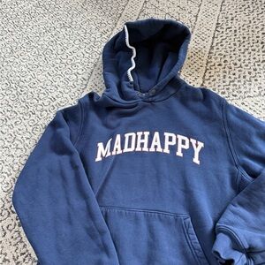 Madhappy Deep Blue Fleece-Lined Hoodie